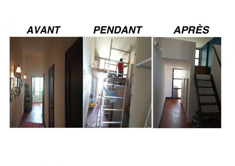 Aménagement d'un bureau dans couloir par un architecte à Nice
